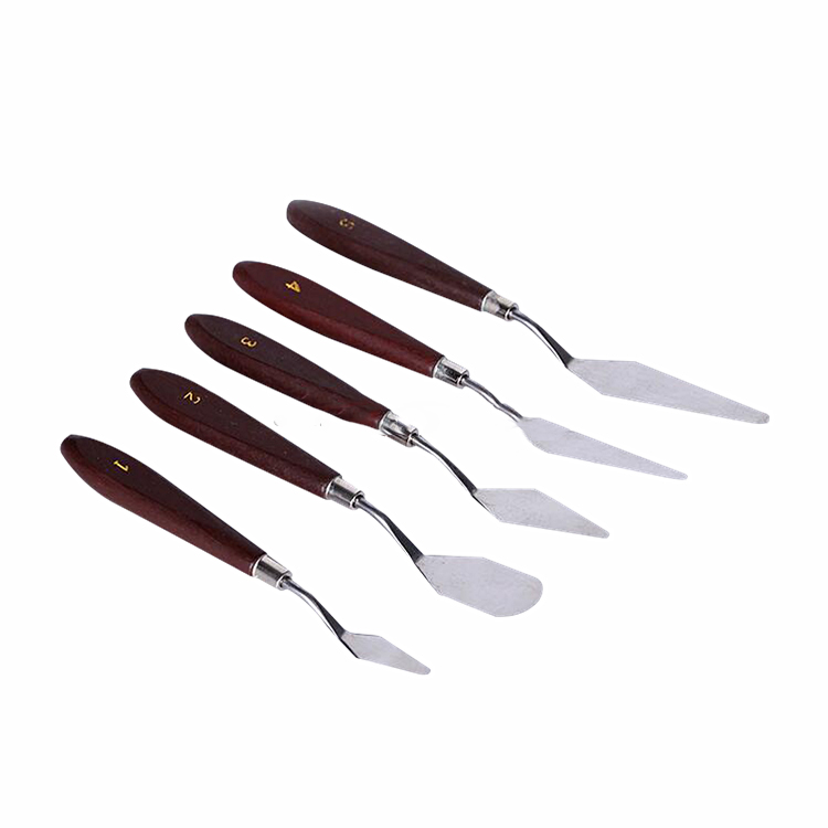 5pcs Professional Steel Artist Oil Painting Palette Knife Spatula For Art  Paint